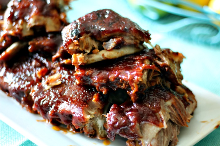 Oven Baked BBQ Ribs {Fall off the Bone!}