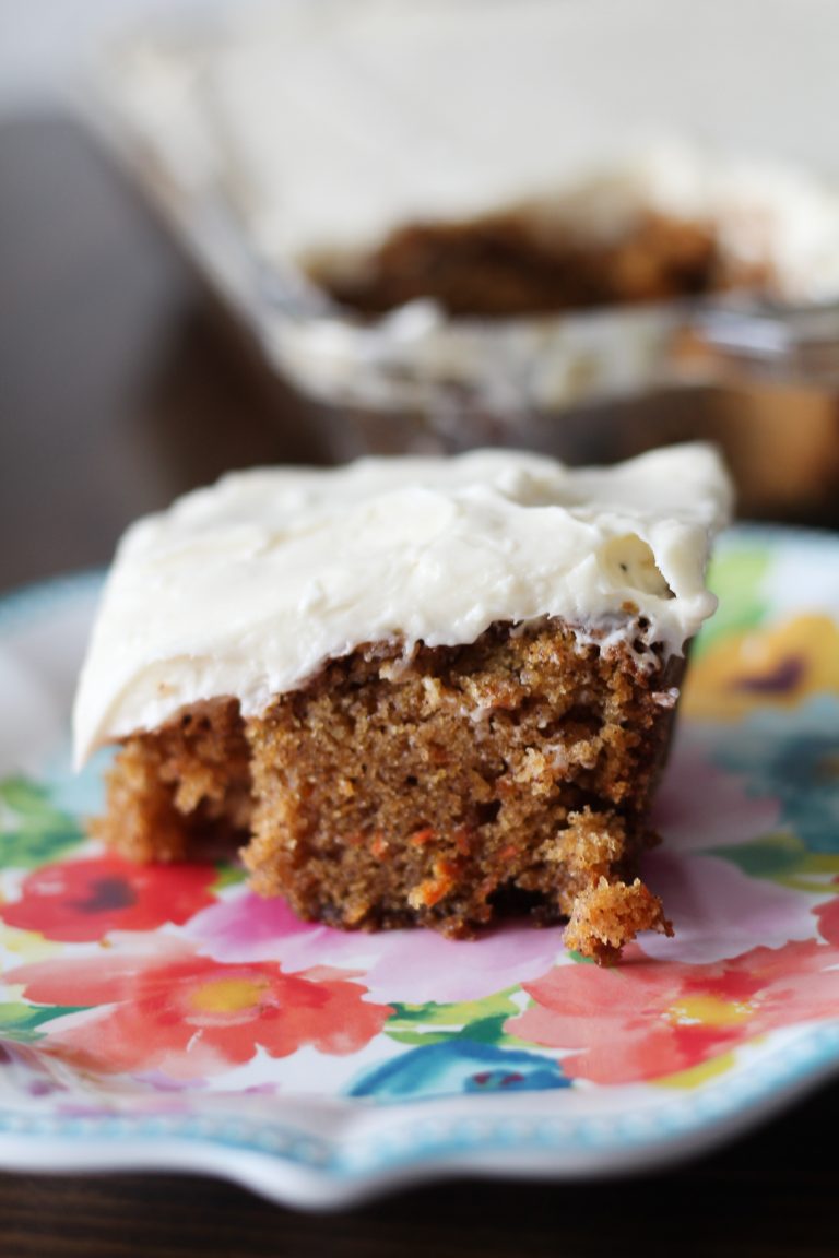 Homemade Carrot Cake with Cream Cheese Frosting