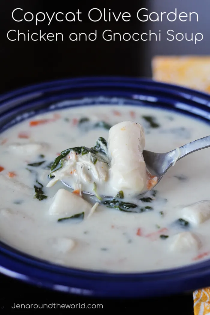 Copycat Olive Garden Chicken and Gnocchi Soup