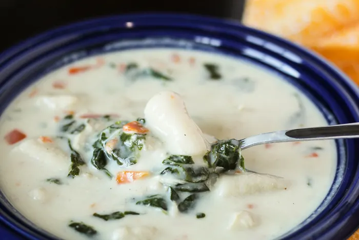 Copycat Olive Garden Chicken and Gnocchi Soup