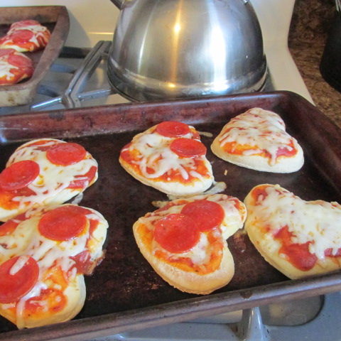 How to Make Heart Shaped Pizzas
