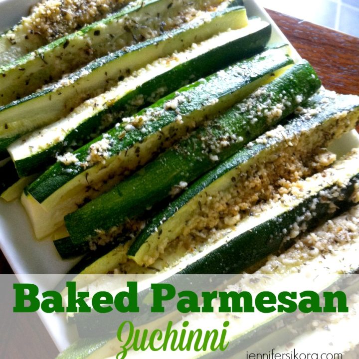 Baked Parmesan Zuchinni