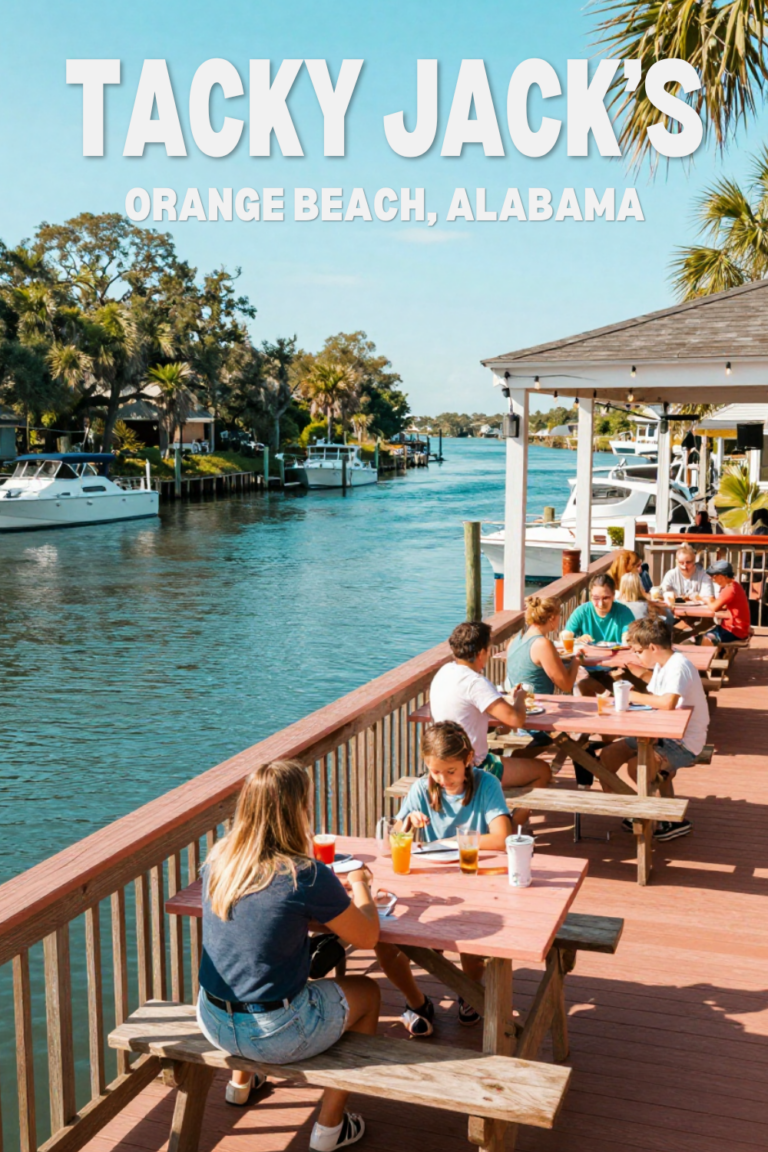 Having Breakfast at Tacky Jack's in Orange Beach, Alabama