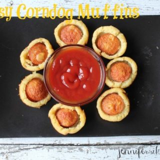 Mini Cheesy Corndog Muffins