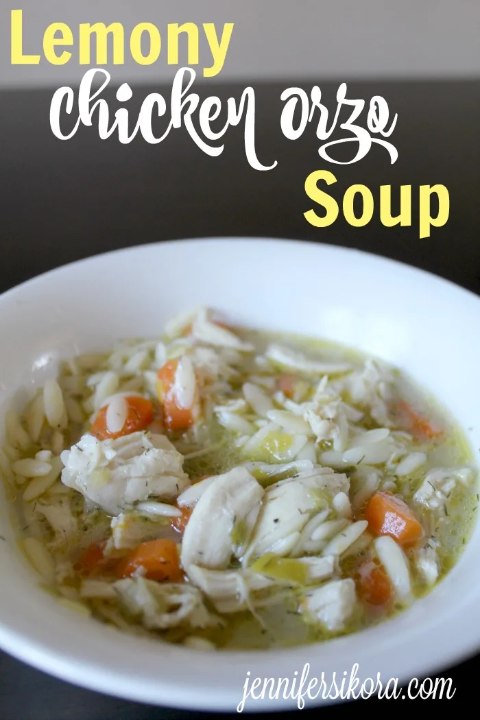 Lemony Chicken Orzo Soup - Jen Around the World