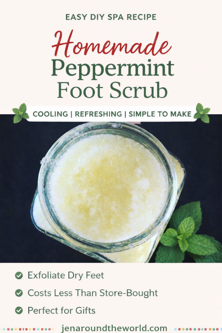 Homemade Peppermint Foot Scrub (Easy DIY Spa Recipe)