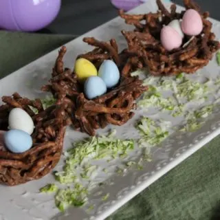 Chocolate and Peanut Butter Birds Nest