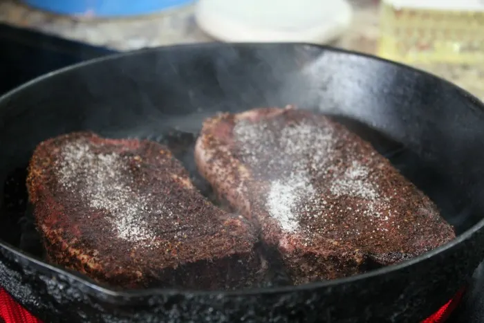 Step 4 Coffee Crusted Steaks