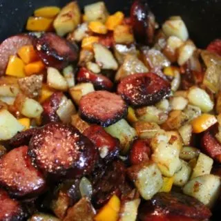 Skillet Kielbasa Hash