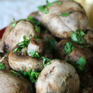 Slow Cooker Garlic Herb Mushrooms Perfect For Healthy Tailgating