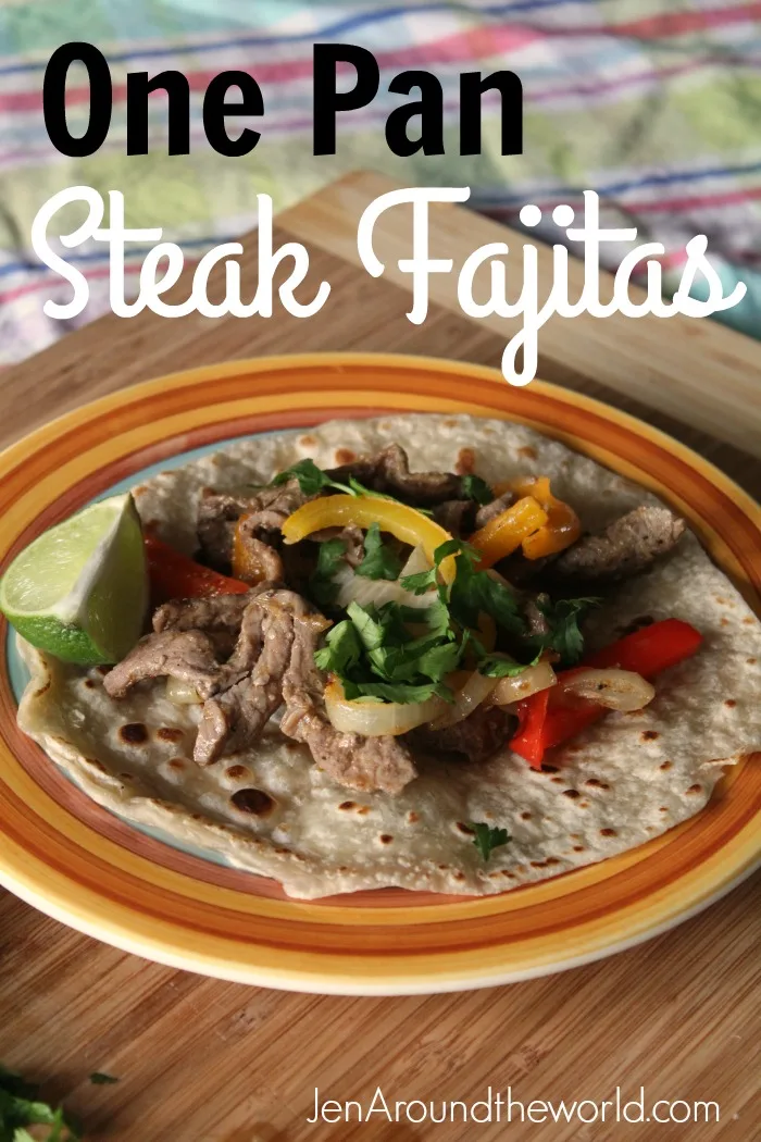 One Pan Steak Fajitas