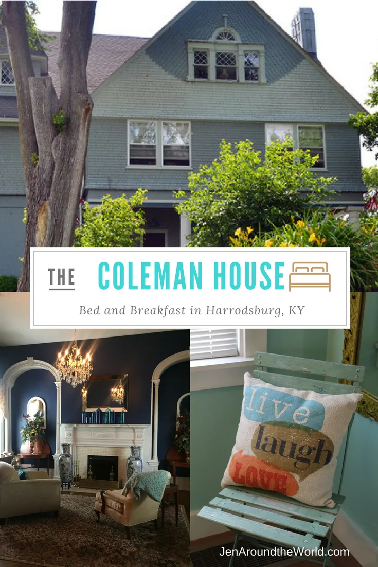 The Coleman House Bed and Breakfast in Harrodsburg KY is the perfect spot to lay your head when traveling through Kentucky. 