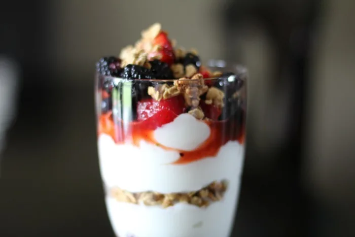 Summer Berry Fruit Parfait