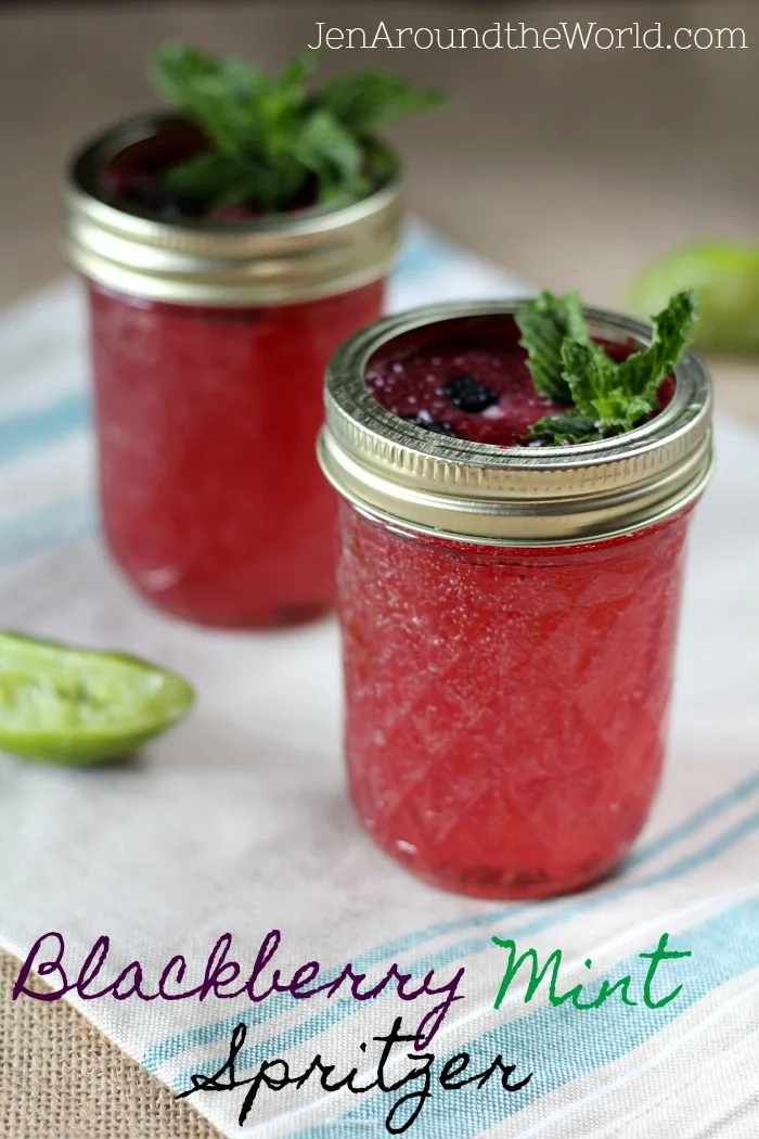 My Blackberry Mint Spritzer drink will quench your thirst!