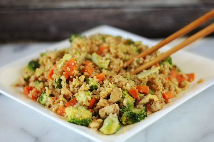 Cauliflower Fried Rice is healthy and full of flavor without all the extra calories 