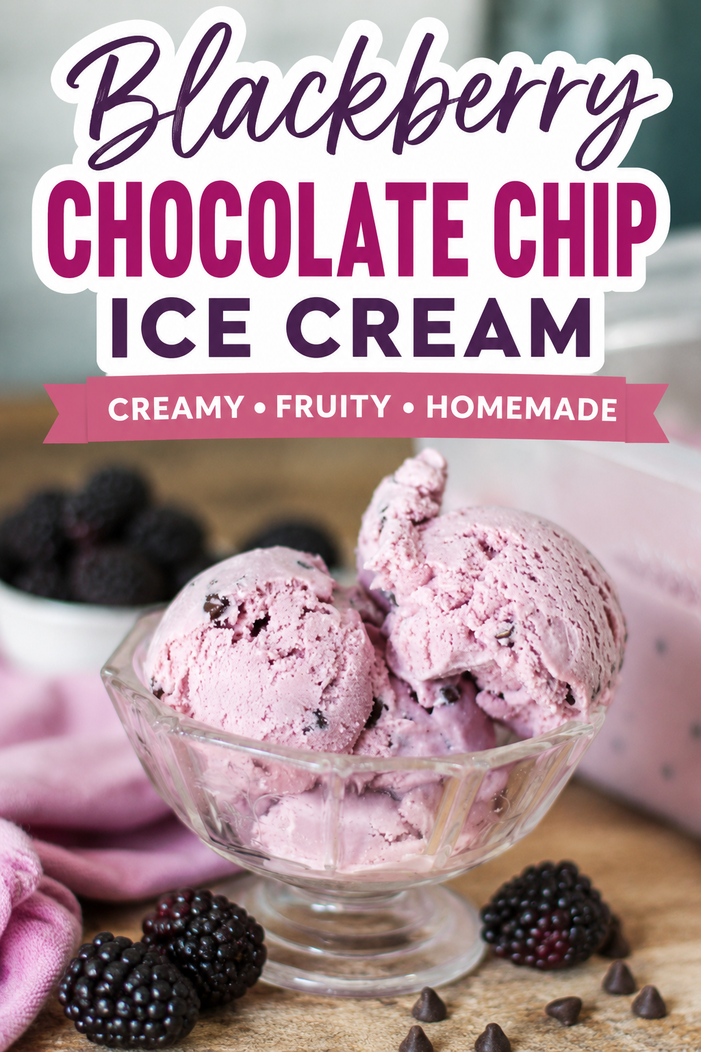 blackberry chocolate chip ice cream