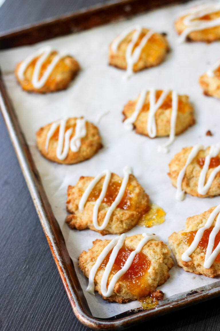 Peach Drop Danish Cookies