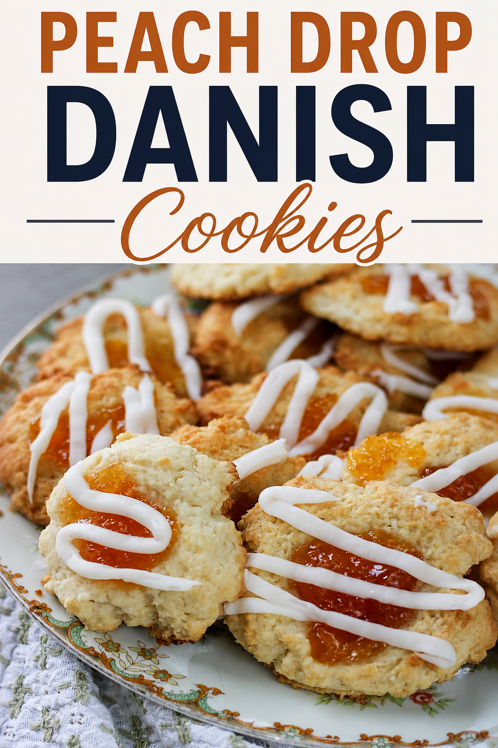 peach drop danish cookies