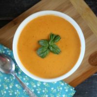 Creamy Red Lentil & Roasted Carrot Soup
