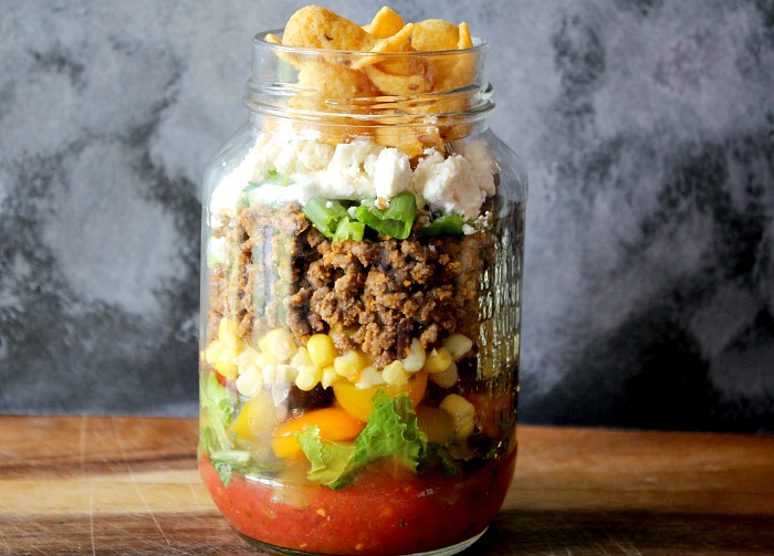 Mason Jar Lunches: Mason Jar Taco Salad Recipe - Mason Jar Breakfast