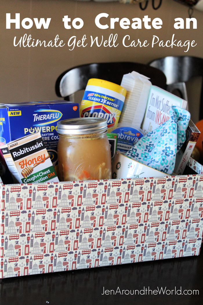 Get Well Care Package and Homemade Chicken Noodle Soup