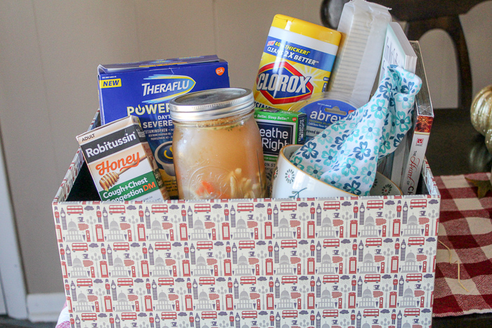 Ultimate Get Well Care Package and Homemade Chicken Noodle Soup