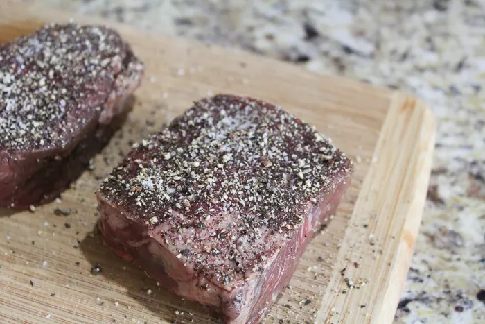 Pepper Steak with Horseradish Cream Sauce