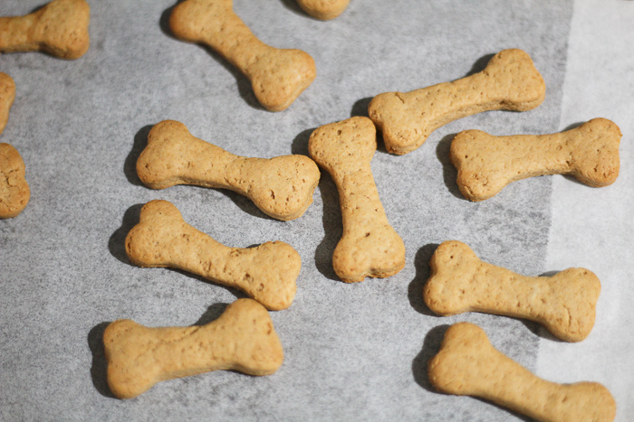 Peanut butter dog biscuits