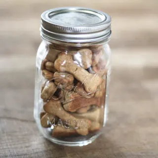 Peanut butter dog biscuits