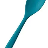 StarPack Premium Range Silicone Spoonula/Spatula Spoon in EU LFGB Grade with Hygienic Solid Coating + Bonus 101 Cooking Tips (Teal Blue)