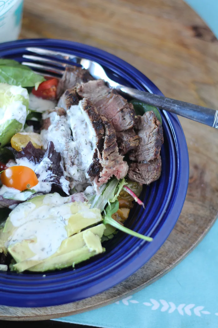 Steakhouse Salad with Homemade Ranch Dressing