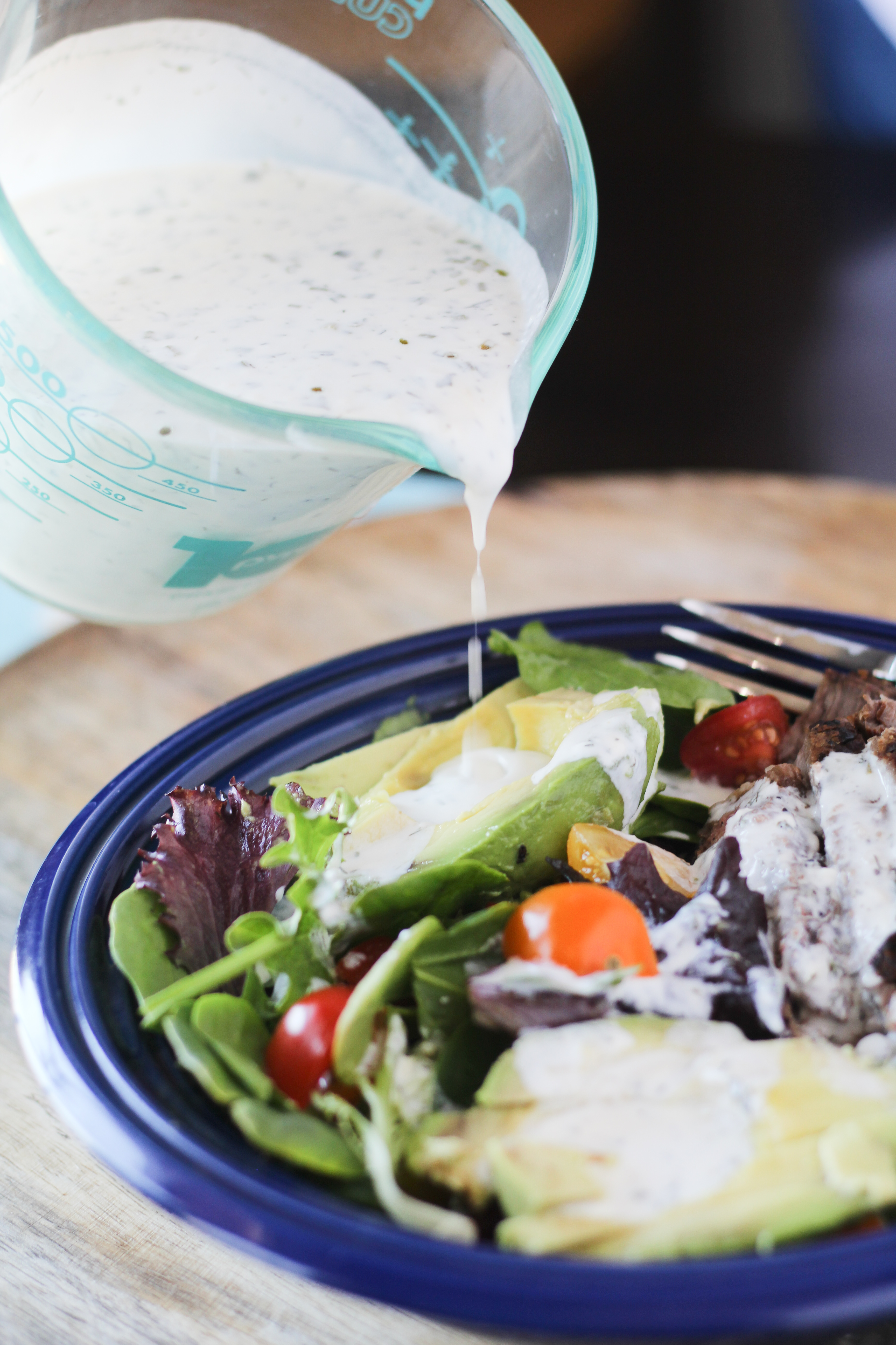 Steakhouse Salad with Homemade Ranch Dressing