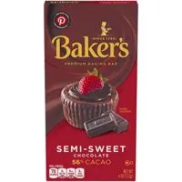 Baker's Semisweet Baking Chocolate Bar, 4 Ounce