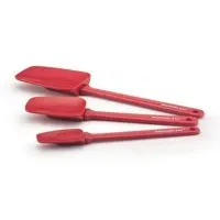 Rachael Ray Tools & Gadgets 3-Piece Silicone Spoonula Set, Red