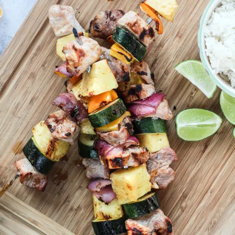 Hawaiian Pork Kabobs