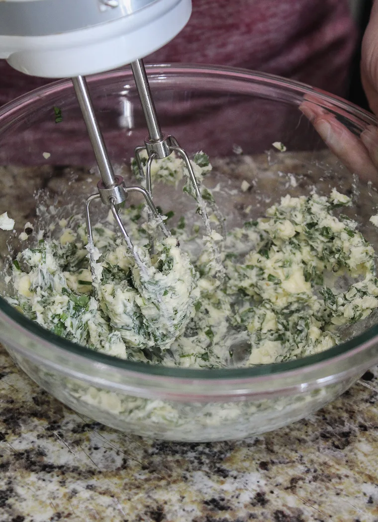 Grilled Pork Chops with Garlic Herb Butter