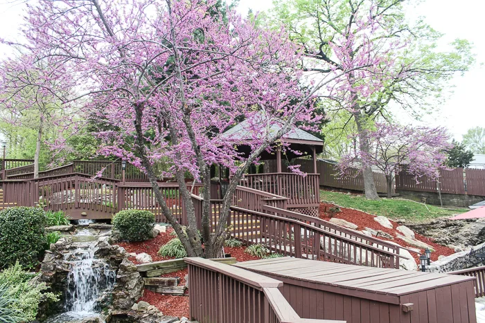 gazebo area at stone castle