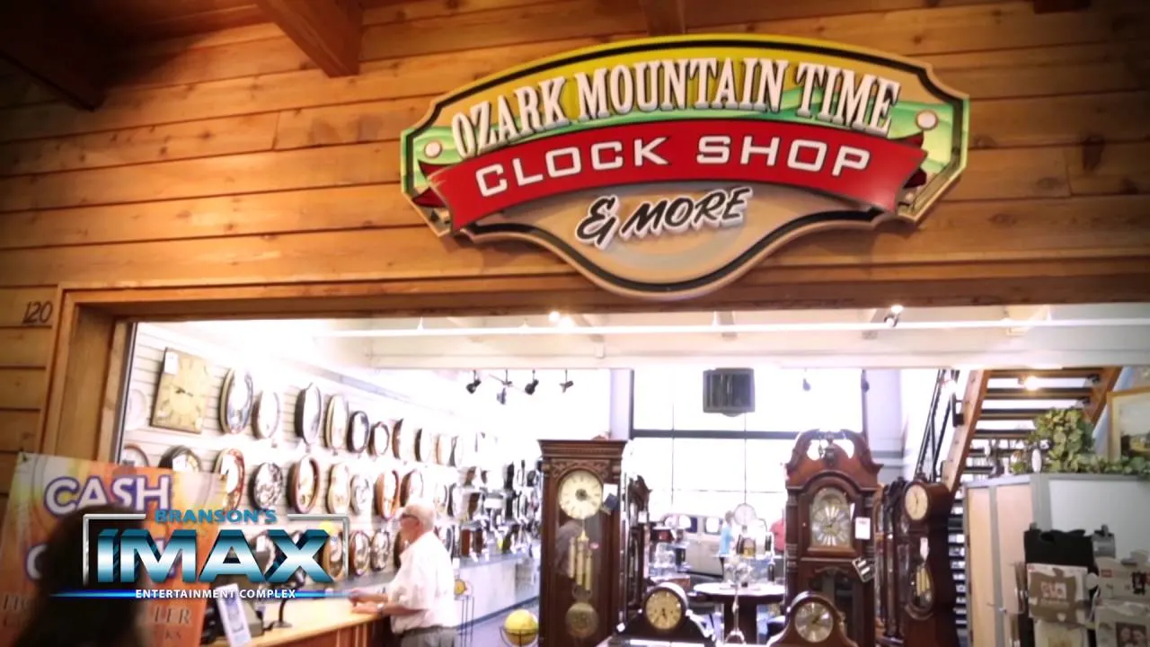 clock shop photo inside the Branson IMAX 