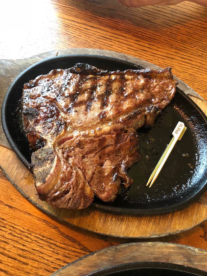 porterhouse steak from Alamo steakhouse in pigeon forge tn