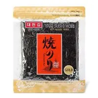 Daechun Sushi Nori (50 Full Sheets), Resealable, Gold Grade, Product of Korea