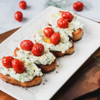 Herbed Ricotta Toast with Sautéed Tomatoes