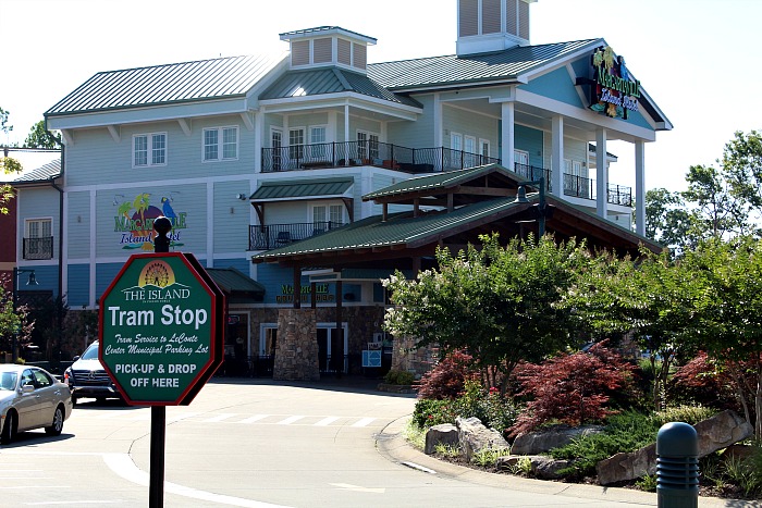 front of margaritaville hotel in pigeon forge tn