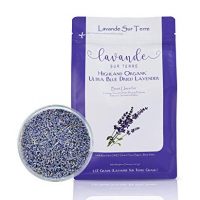 8 Ounces Bag Organic Lavender Flowers Dried - Highland Grow Ultra Blue Premium Grade - Gluten-Free, Non-GMO - Perfect for Baking, Lemonade, Salt, Candles, Baths. Fresh Scent and Beautiful Color