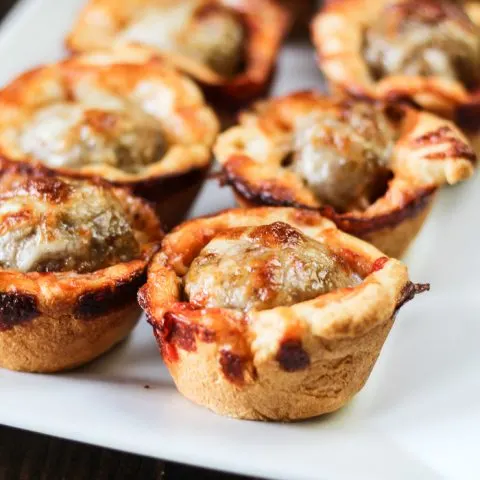 Cheesy Meatball Bites