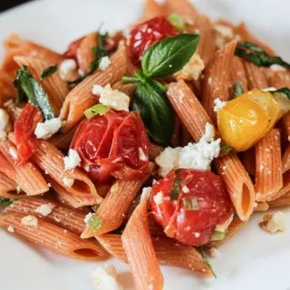 Barilla Red Lentil Pasta with Spicy Tomatoes and Garlic Infused Olive Oil