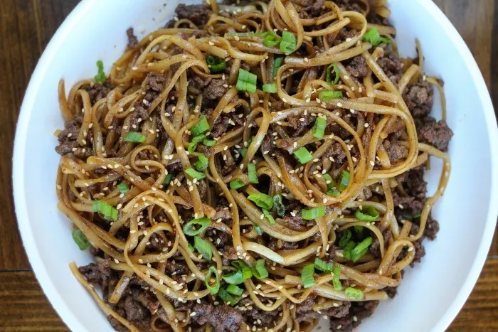 hamburger beef yakisoba