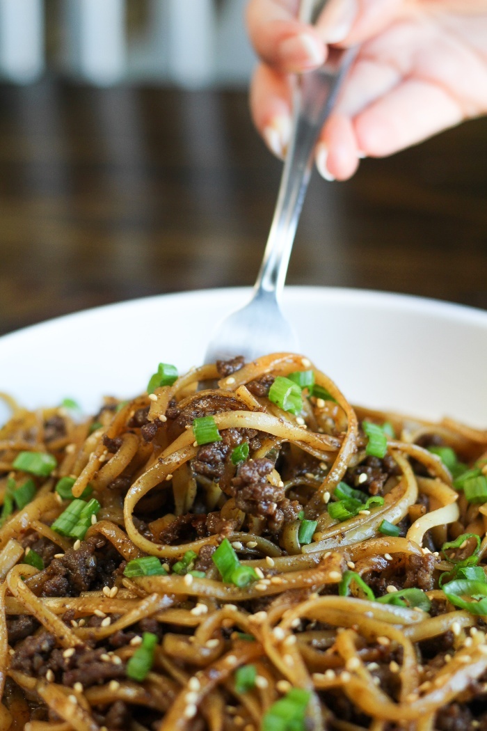 Mongolian Ground Beef Noodles Jen Around the World