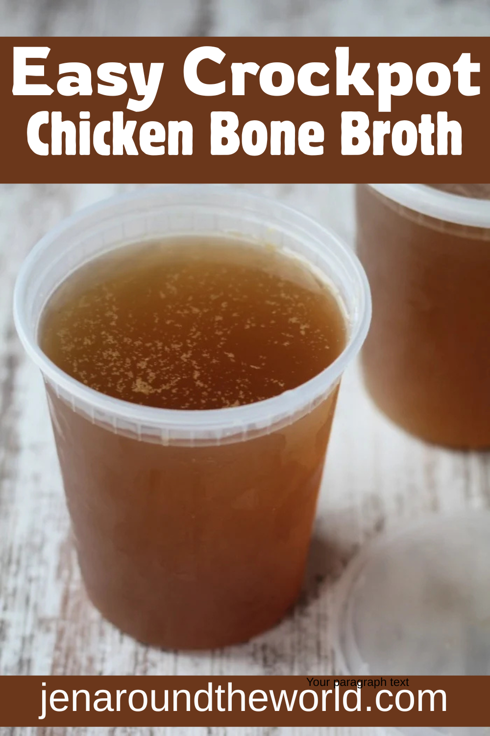 easy crockpot Chicken Bone Broth