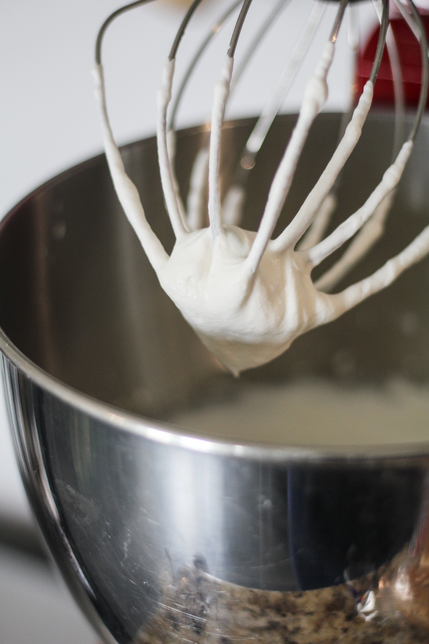 mixer with whipped cream for  Blueberry Flavored No-Churn Coffee Ice Cream