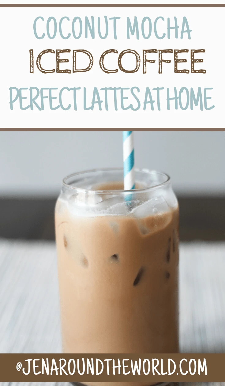 Iced Coconut Caramel Mocha - Homemade Home